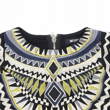 Womens UK Size 8 Missguided Black Basic T-Shirt