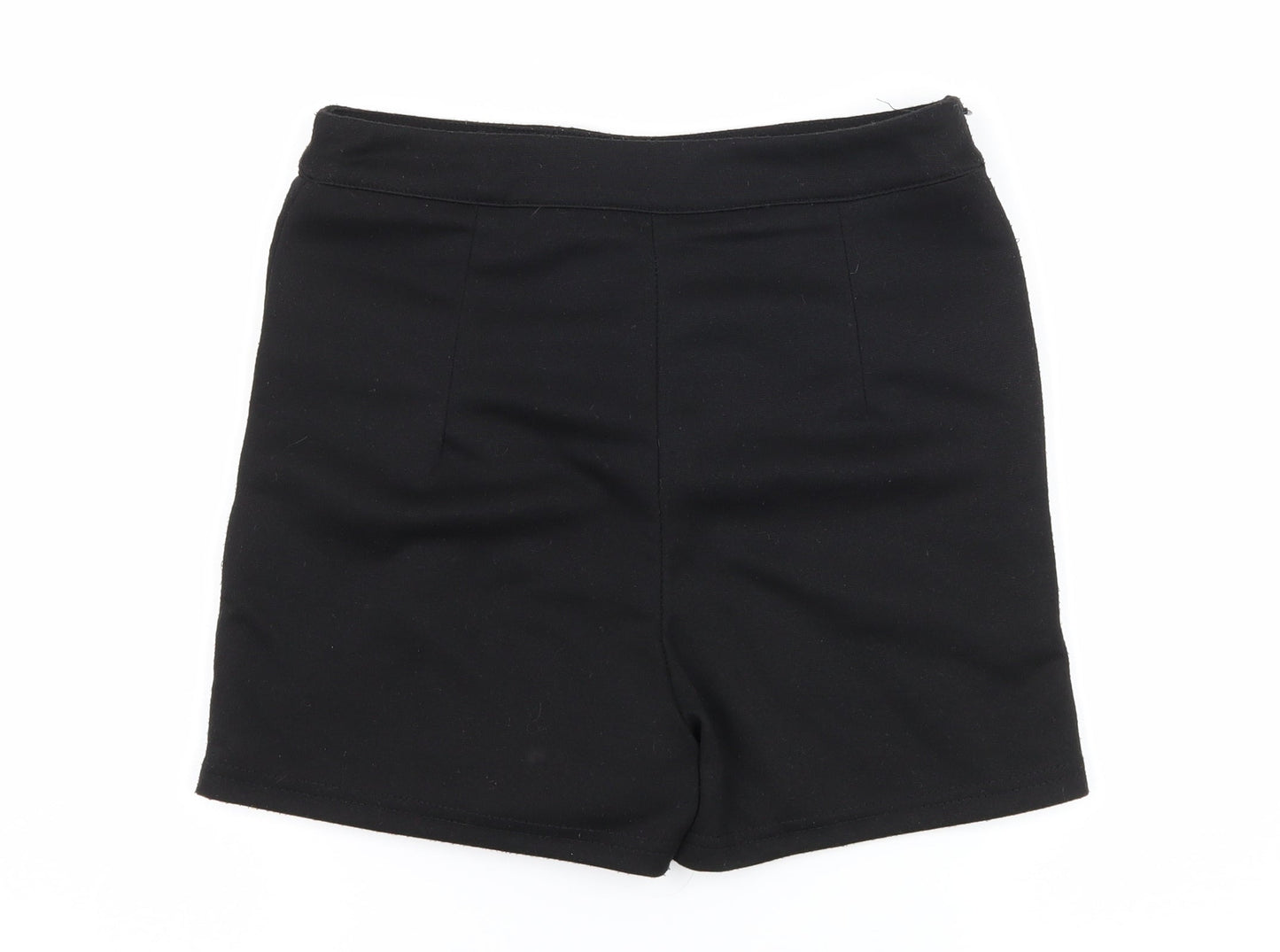 Missguided Womens Black Geometric Jersey Hot Pants Shorts Size 8