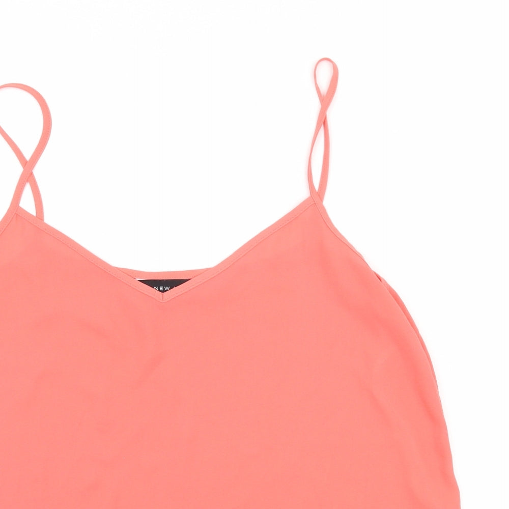 Womens UK Size 10 NEXT Orange Camisole Tank