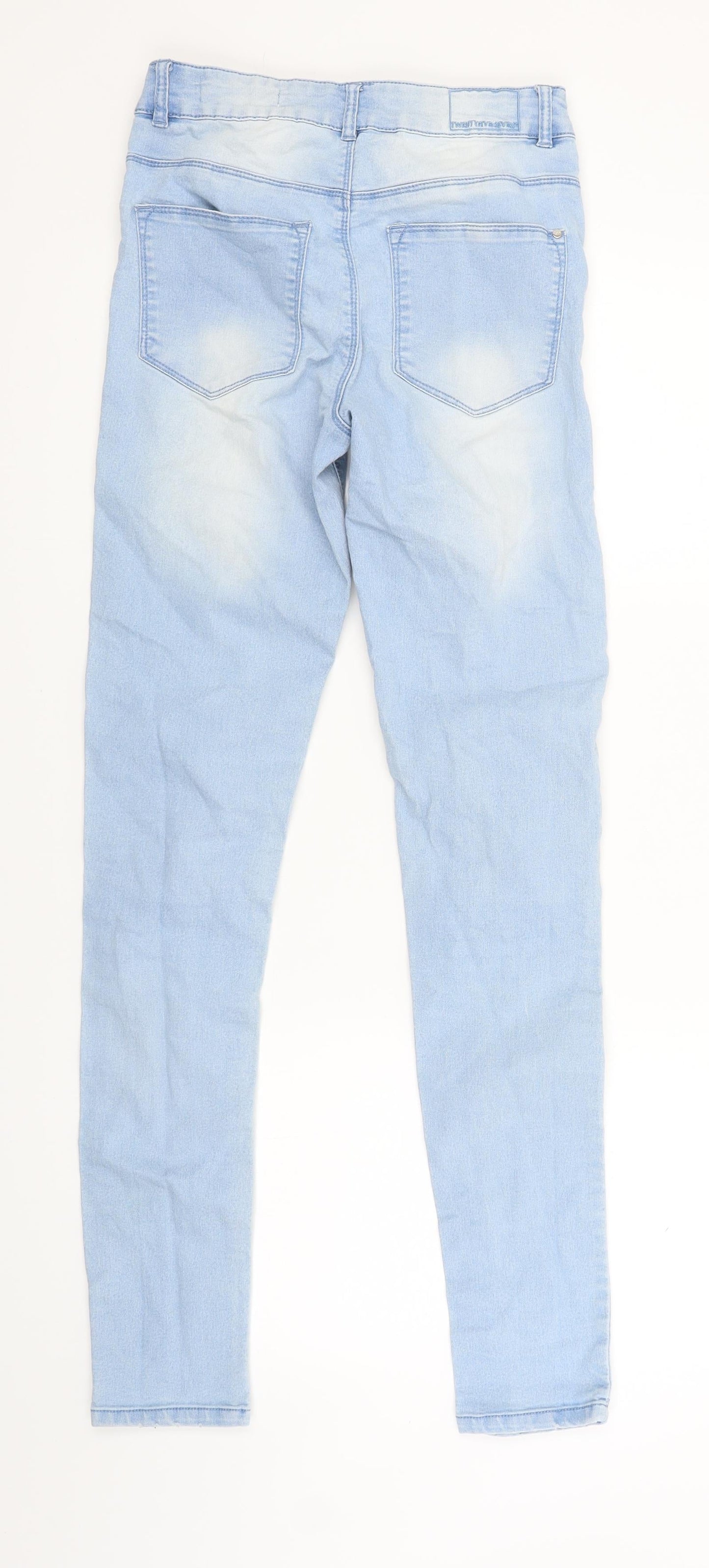 Twentyfiveseven Womens Blue  Denim Skinny Jeans Size 6 L27 in