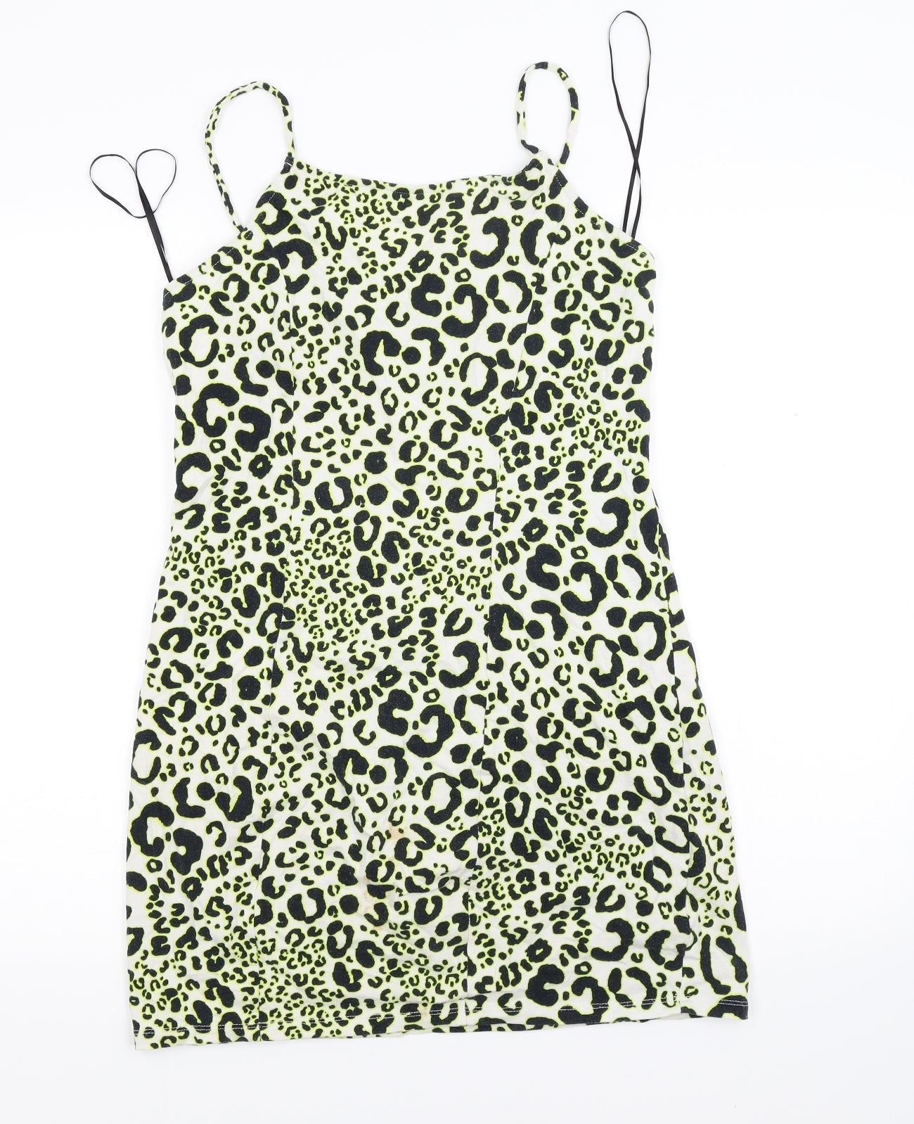 Primark Womens Yellow Animal Print  Tunic Tank Size 12
