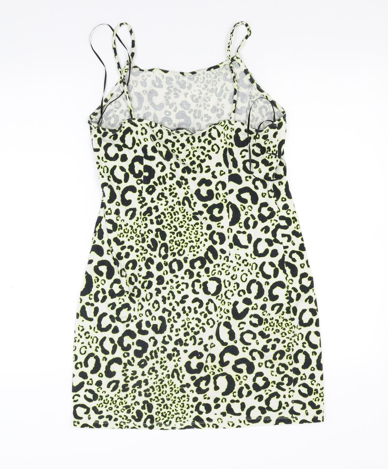 Primark Womens Yellow Animal Print  Tunic Tank Size 12