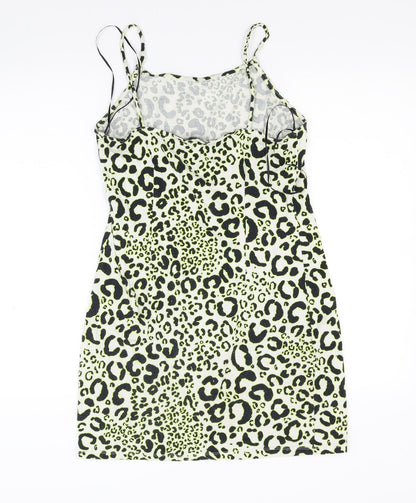 Primark Womens Yellow Animal Print  Tunic Tank Size 12