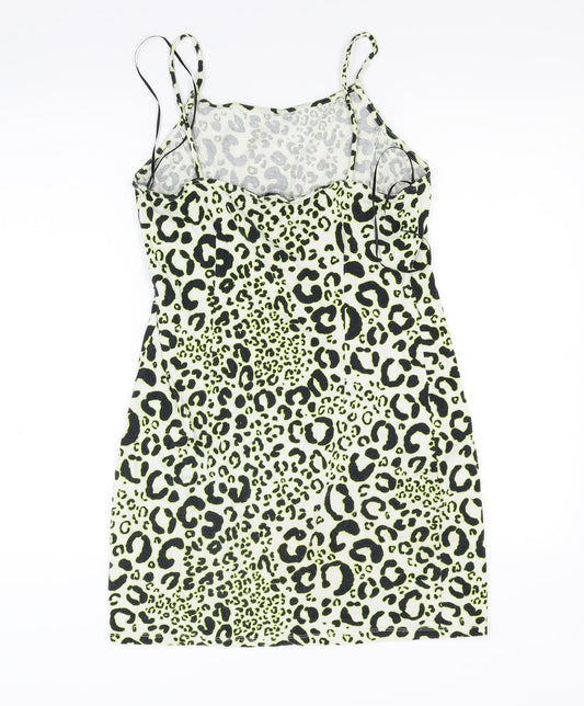 Primark Womens Yellow Animal Print  Tunic Tank Size 12