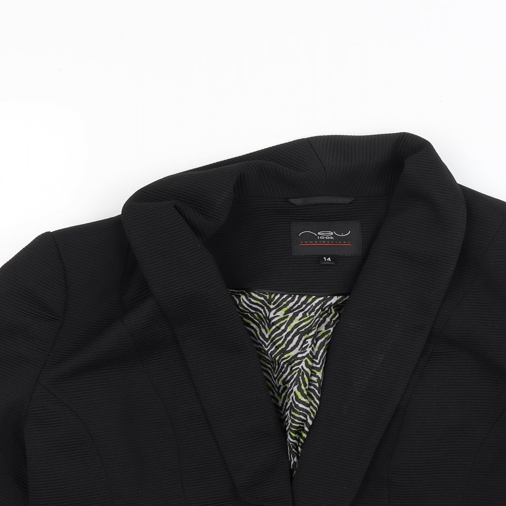 New Look Womens Black   Jacket Coat Size 14