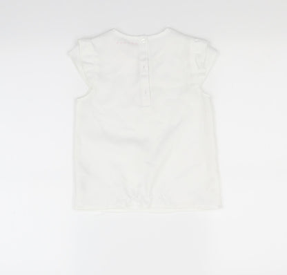 Nutmeg Girls White   Basic Blouse Size 7-8 Years