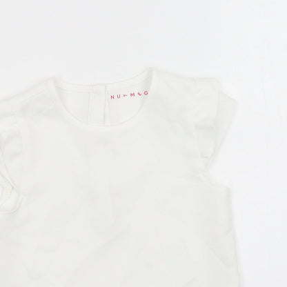 Nutmeg Girls White   Basic Blouse Size 7-8 Years