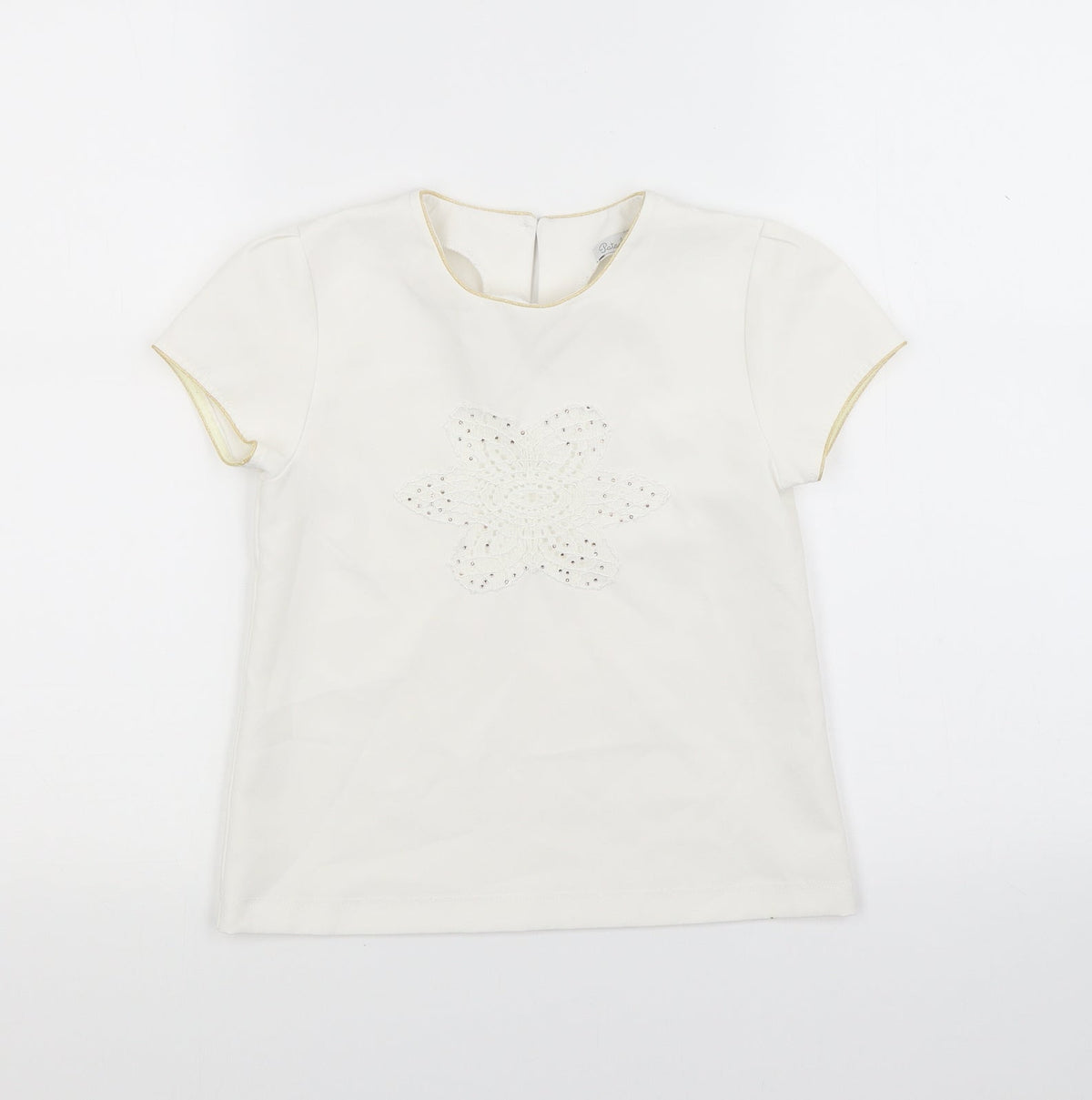 Patachou Girls White   Basic Blouse Size 8 Years