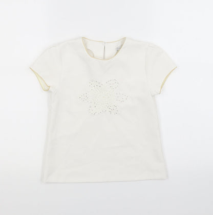 Patachou Girls White   Basic Blouse Size 8 Years