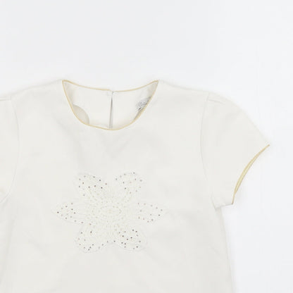 Patachou Girls White   Basic Blouse Size 8 Years