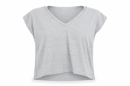 Womens UK Size M Misspap Grey Basic T-Shirt