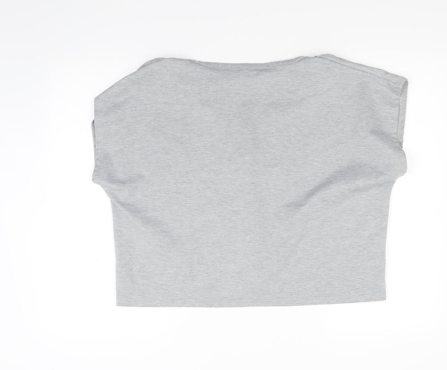 Womens UK Size M Misspap Grey Basic T-Shirt
