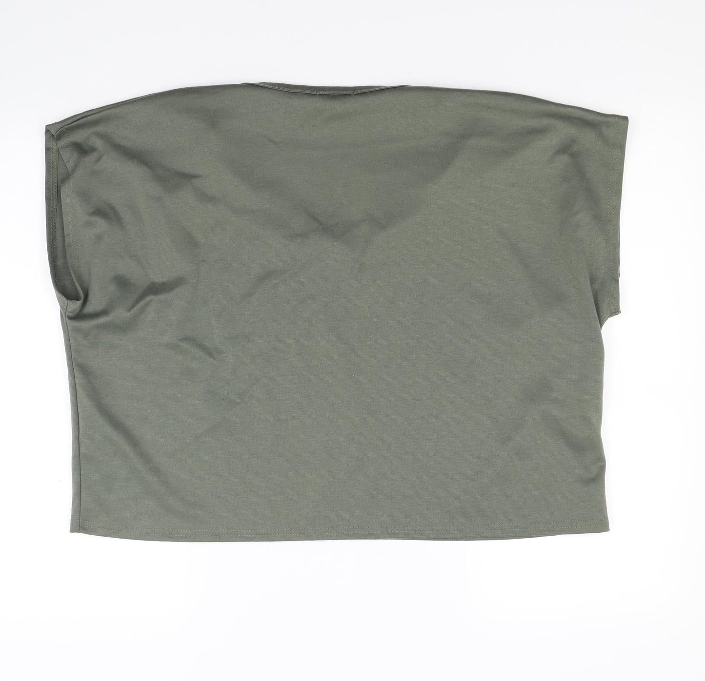 Womens UK Size M Misspap Green Basic Tank