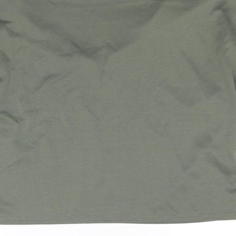 Womens UK Size M Misspap Green Basic Tank