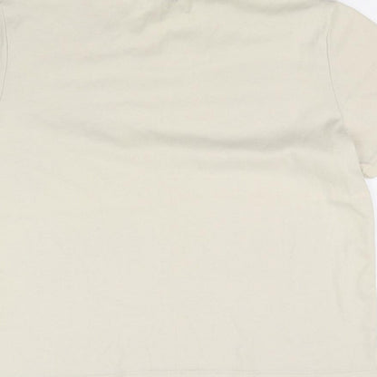 Womens UK Size L Fay Louise Beige Basic T-Shirt