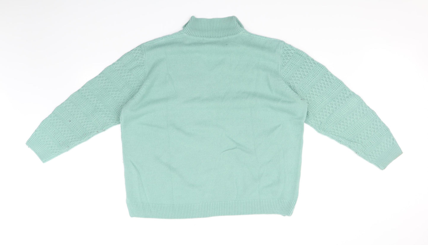 Isle of Cotton Womens Green   Pullover Jumper Size XL