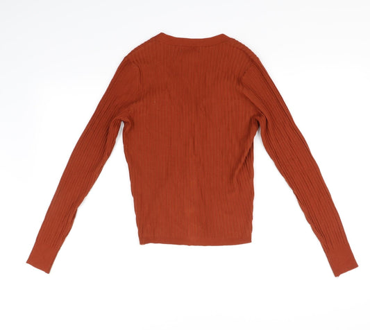 Primark Womens Orange   Basic T-Shirt Size XS  - xxs