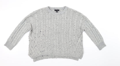Atmosphere Womens Grey   Pullover Jumper Size L