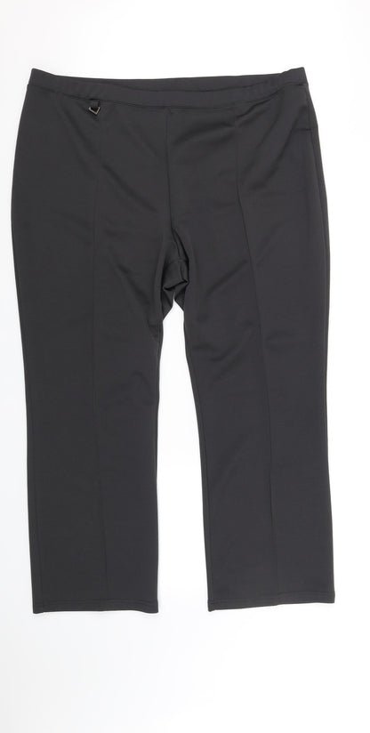 Womens UK Size 24 MARISOTA Regular Fit  Green Trousers