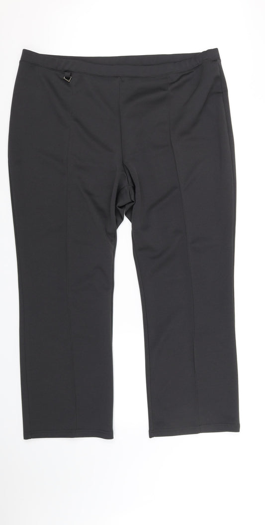 Womens UK Size 24 MARISOTA Regular Fit  Green Trousers