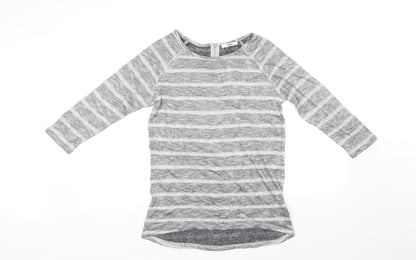 Womens UK Size S Oasis Grey Basic T-Shirt