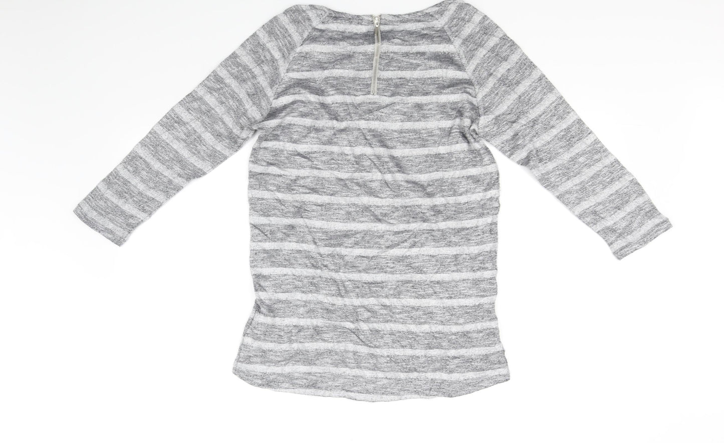 Womens UK Size S Oasis Grey Basic T-Shirt
