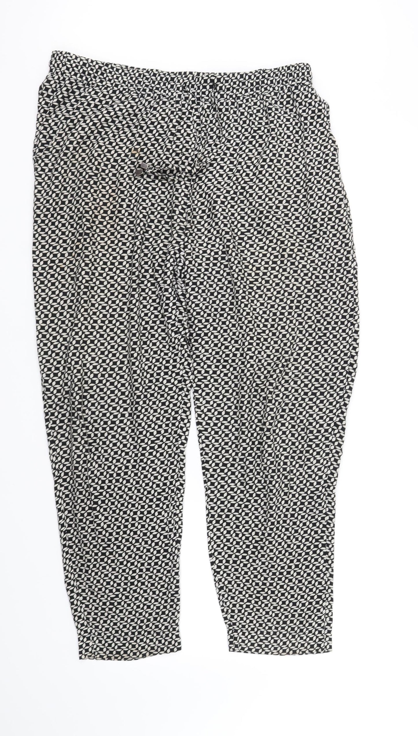 Womens UK Size 12 DEBINHAMS Regular Fit  Black Trousers