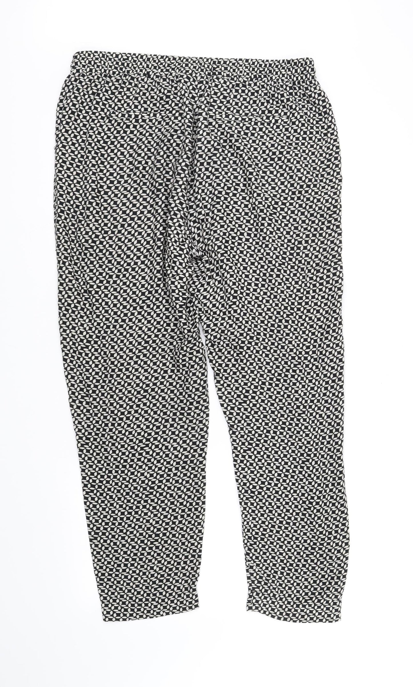 Womens UK Size 12 DEBINHAMS Regular Fit  Black Trousers