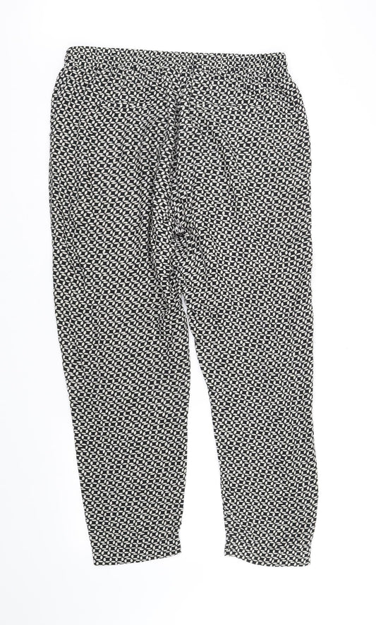 Womens UK Size 12 DEBINHAMS Regular Fit  Black Trousers