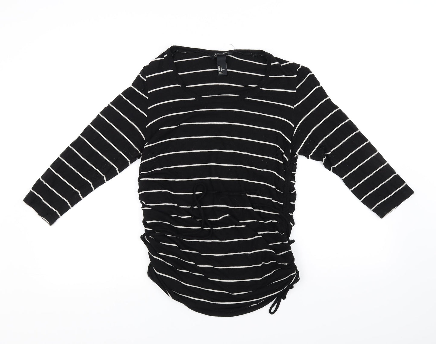 Womens UK Size M H&M Black Basic T-Shirt