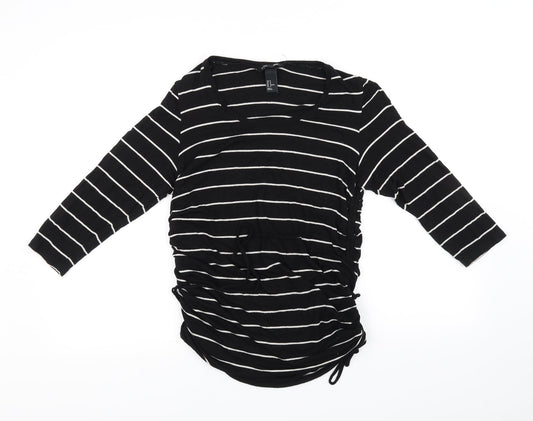 Womens UK Size M H&M Black Basic T-Shirt