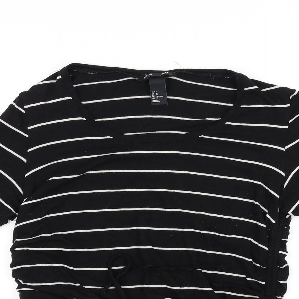 Womens UK Size M H&M Black Basic T-Shirt