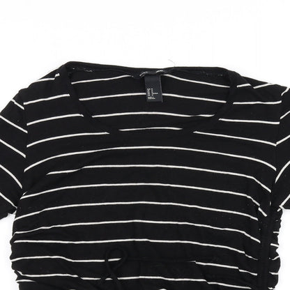 Womens UK Size M H&M Black Basic T-Shirt