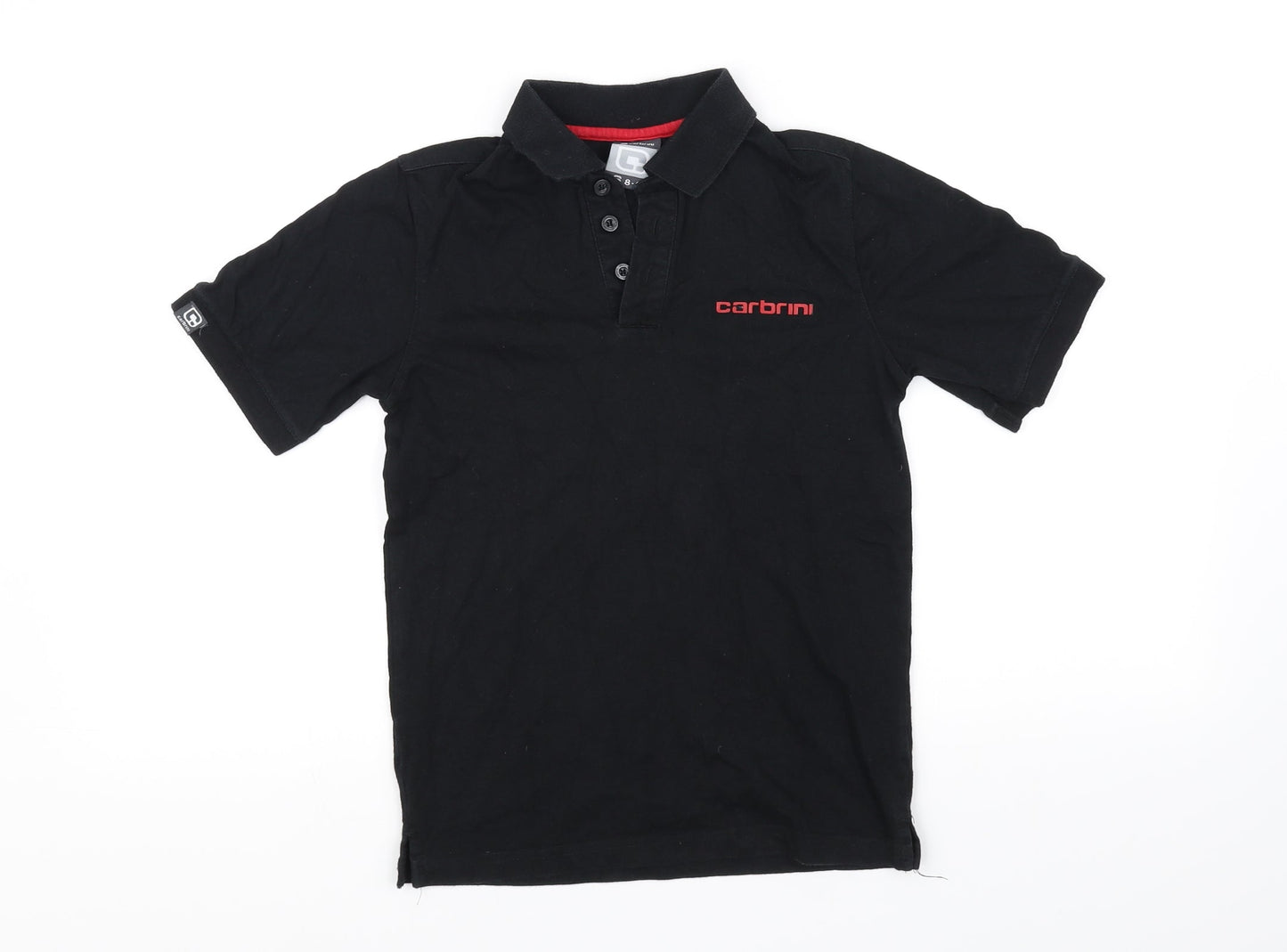 Carbini Boys Black   Basic Polo Size 8-9 Years