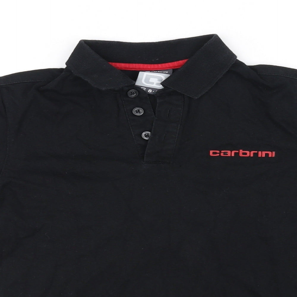 Carbini Boys Black   Basic Polo Size 8-9 Years