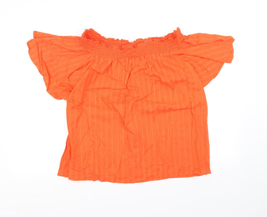 F&F Womens Orange   Basic Blouse Size 14