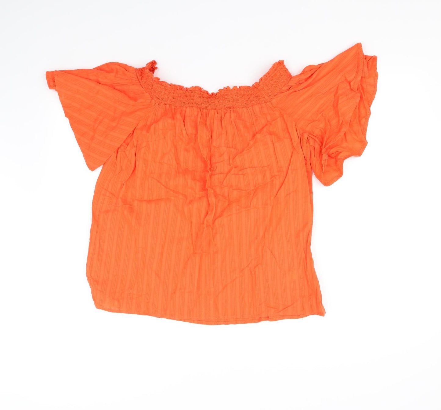 F&F Womens Orange   Basic Blouse Size 14