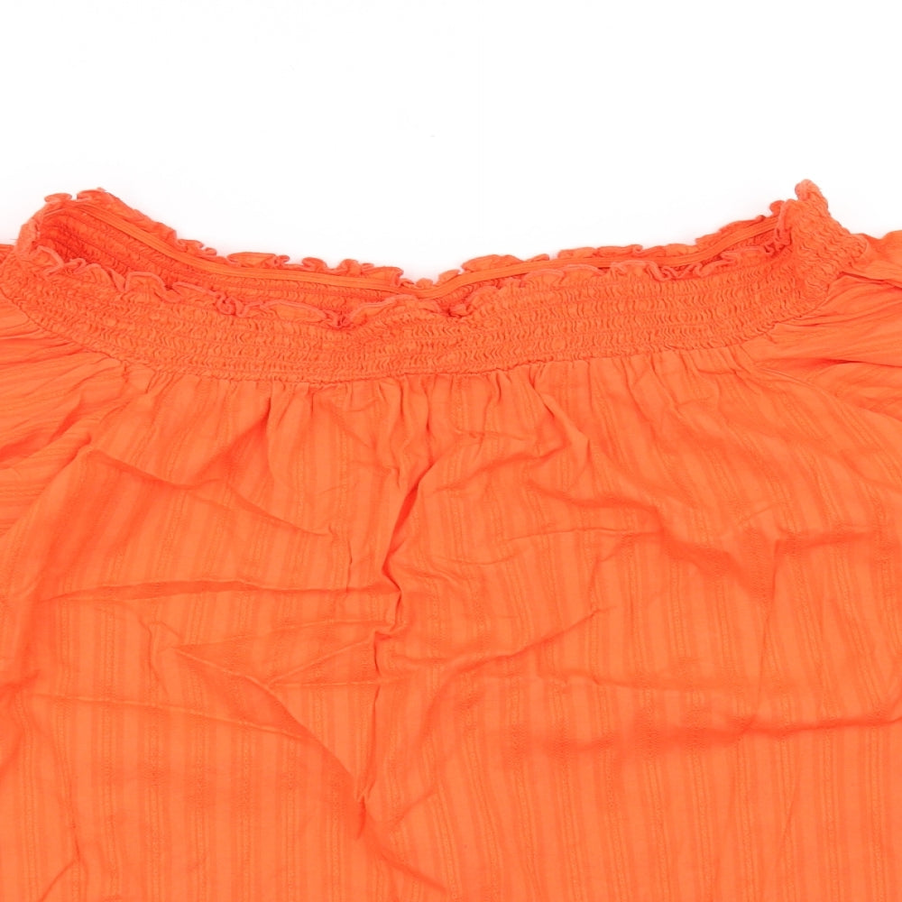 F&F Womens Orange   Basic Blouse Size 14