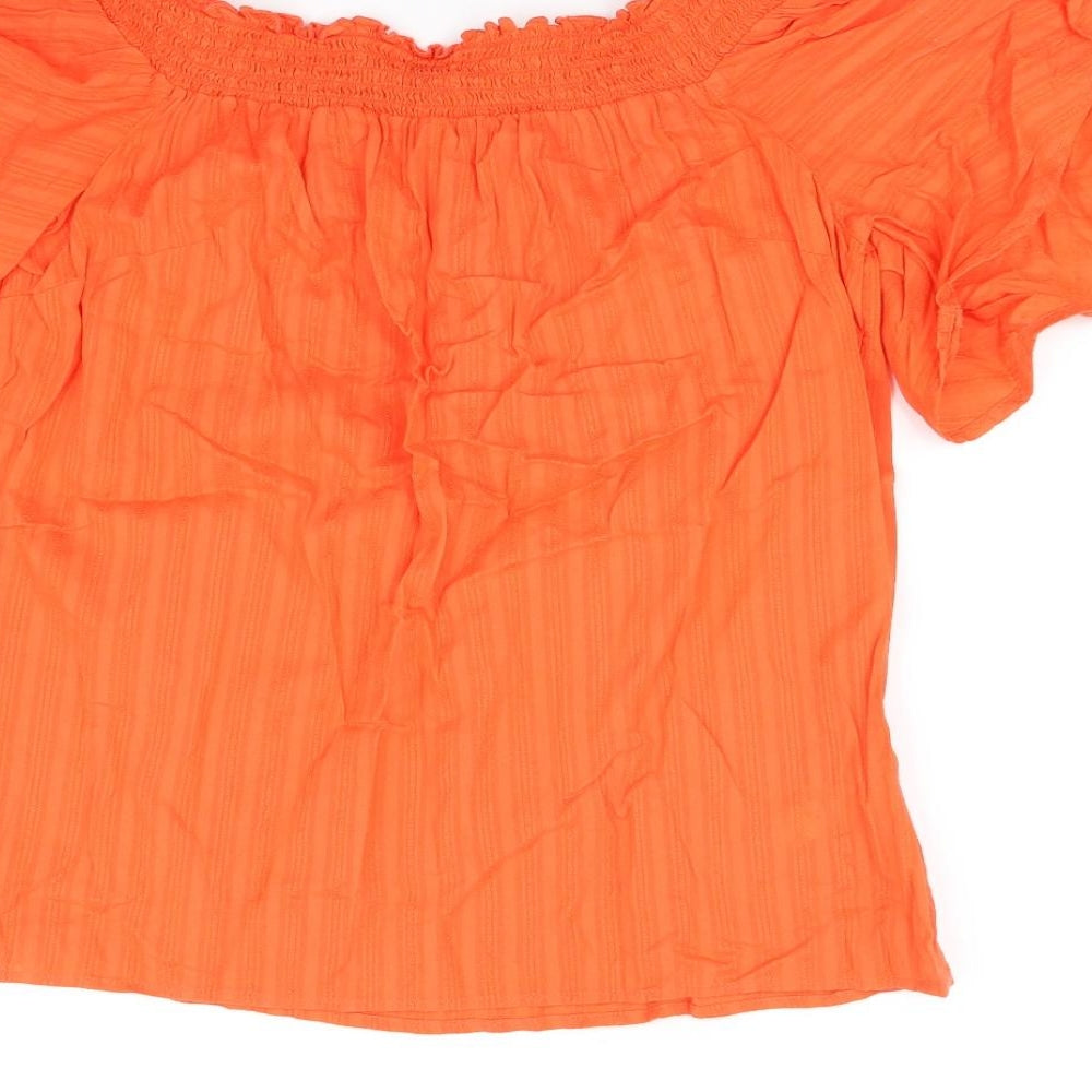 F&F Womens Orange   Basic Blouse Size 14