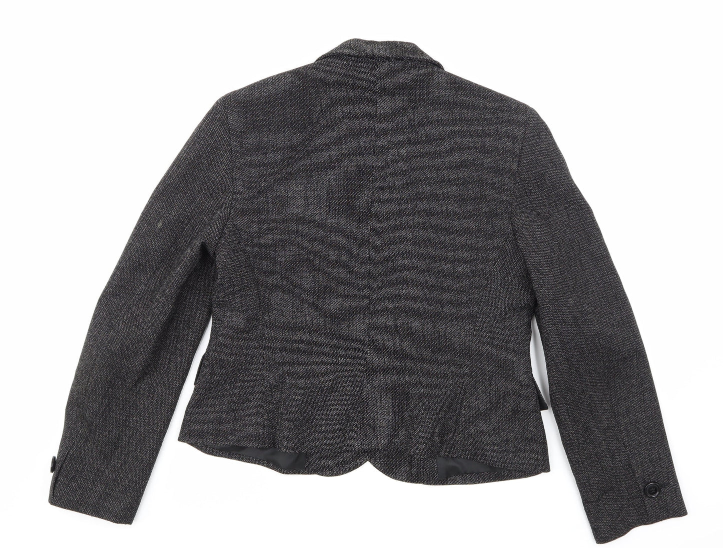 Marks and Spencer Womens Grey  Rayon Jacket Suit Jacket Size 14