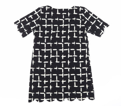 Select Womens Black Striped  A-Line  Size 14
