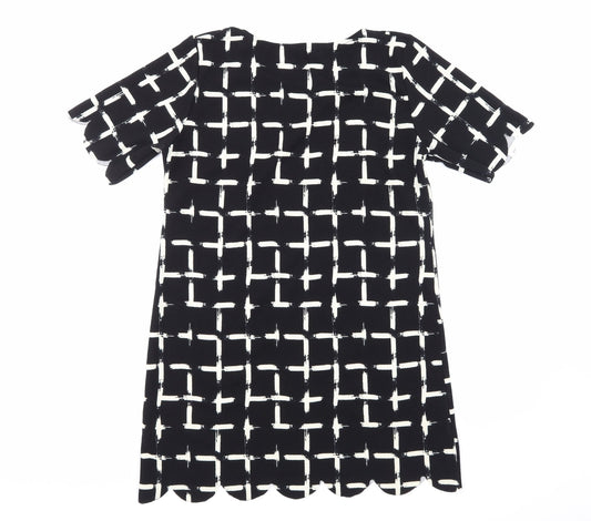 Select Womens Black Striped  A-Line  Size 14