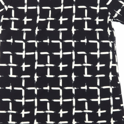 Select Womens Black Striped  A-Line  Size 14