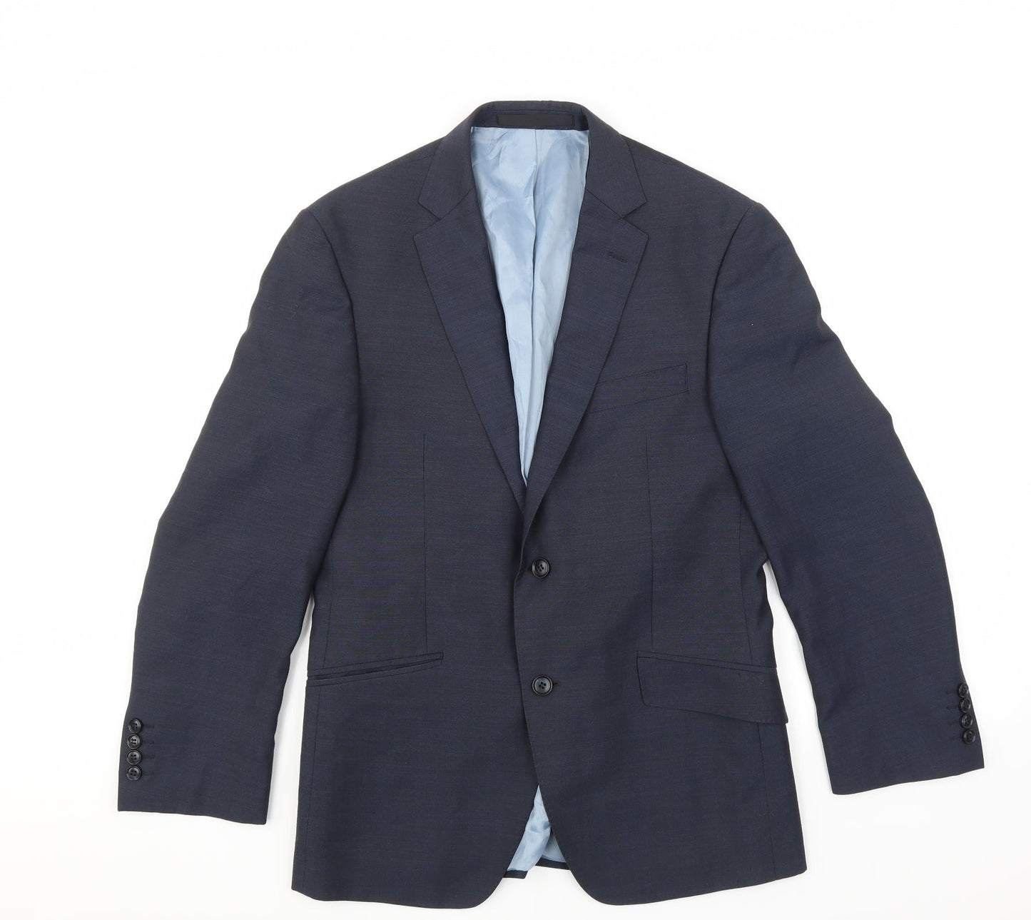 Mens UK Size 38 Marks and Spencer Regular Blue Suit Jacket
