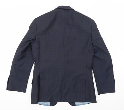 Mens UK Size 38 Marks and Spencer Regular Blue Suit Jacket