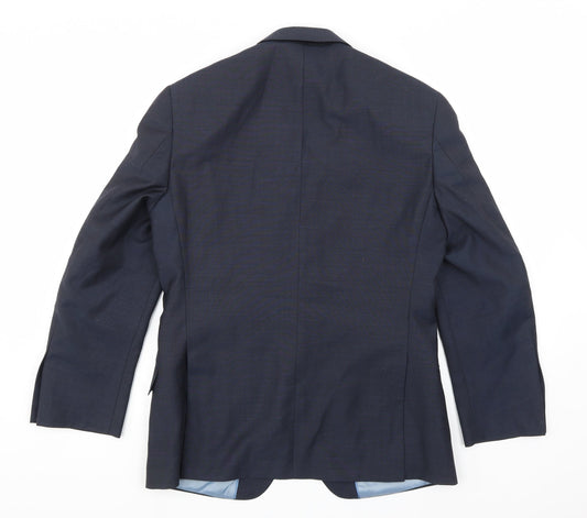 Mens UK Size 38 Marks and Spencer Regular Blue Suit Jacket
