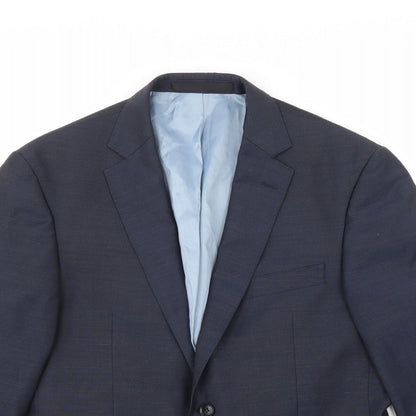 Mens UK Size 38 Marks and Spencer Regular Blue Suit Jacket