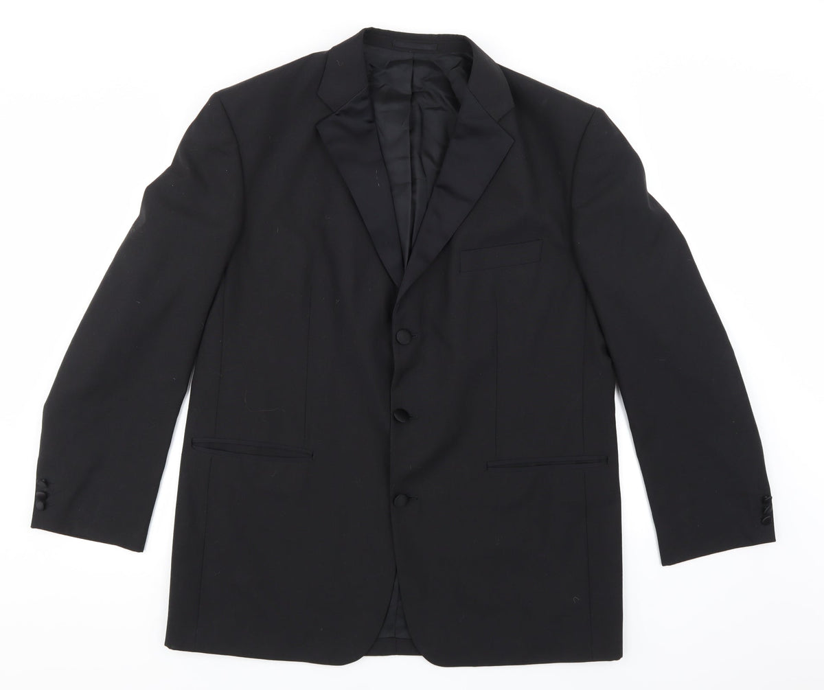 Mens UK Size 44 Torre Regular Black Suit Jacket