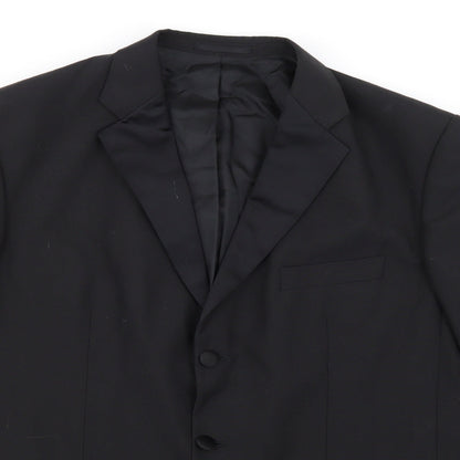 Mens UK Size 44 Torre Regular Black Suit Jacket