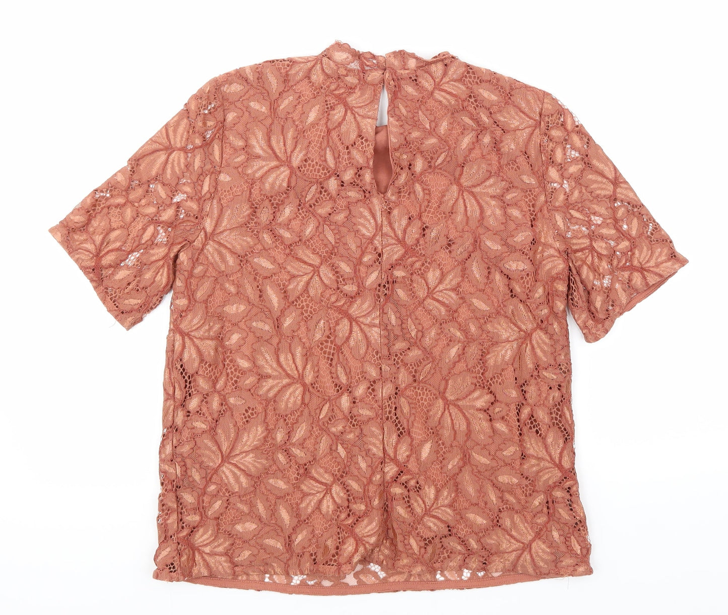 Womens UK Size S H&M Pink Basic T-Shirt